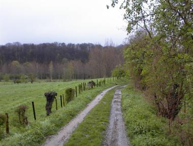 Wandelpad nabij de Geer tussen Kanne en Eben-Emael