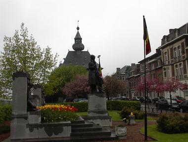 Plantsoen nabij stadhuis van Vis�