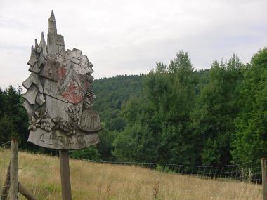 Bord 'Alsace' bij de Col du Donon Bord 'Alsace' bij de Col du Donon
