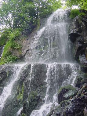 De waterval van Howald (rivier Andlau)
