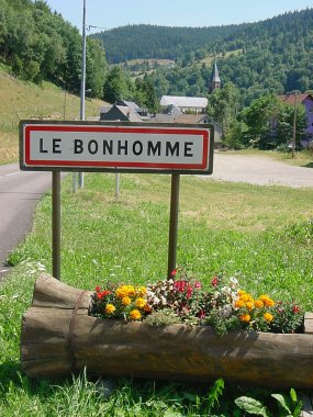 Binnenkomst van het plaatsje Le Bonhomme Binnenkomst van het plaatsje Le Bonhomme