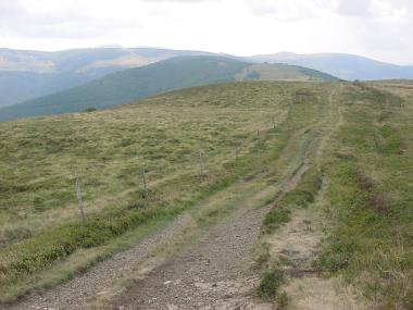 Zicht in zuioostelijke richting Le Grand Ballon in de verte