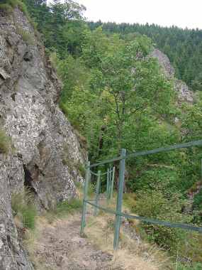 Mooie paadjes bij de Roche du Diable (Teufelskanzel)