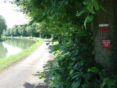 Langs het Canal de la Haute Saone