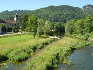 Oversteek van de Doubs bij Soulce-Cernay Oversteek van de Doubs bij Soulce-Cernay