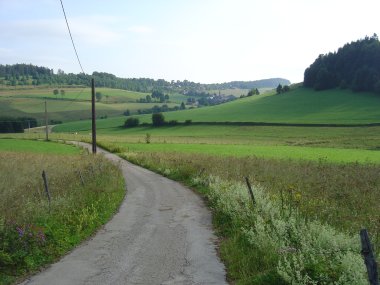 Het dal in nabij Les Alli�s Het dal in nabij Les Alli�s