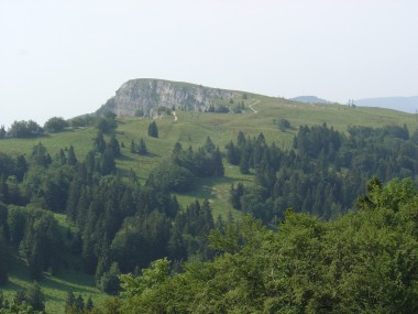 Zicht op le Mont d'Or Zicht op le Mont d'Or