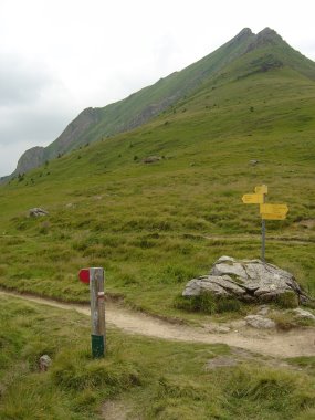 De Frans/Zwitserse grens nabij het Lac Vert