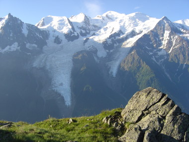 Uitzicht op Mont Blanc