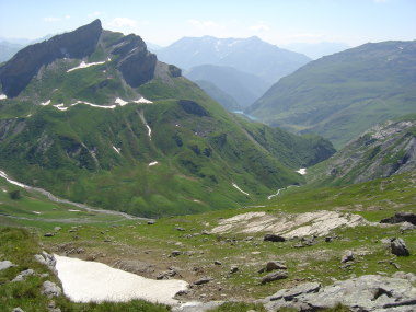 Uitzicht nabij col de la Croix-du-Bonhomme