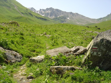 Richting col de Bresson Richting col de Bresson