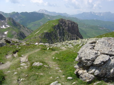 Landschap nabij Col de Bresson