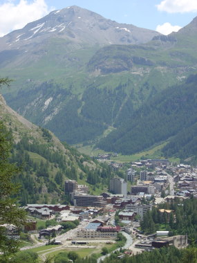 Zicht op Val d'Is�re Zicht op Val d'Is�re