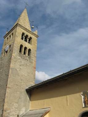 Kerktoren van Montgen�vre Kerktoren van Montgen�vre